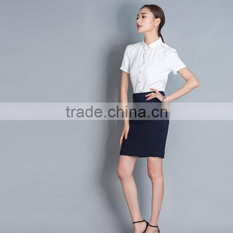 China Supplier Uniform Factory Shirt Skirt Airline Stewardess