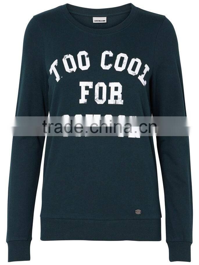 2016 Wensfashion sweatshirt shop costume women leather long sleeved pullover sweatshirts