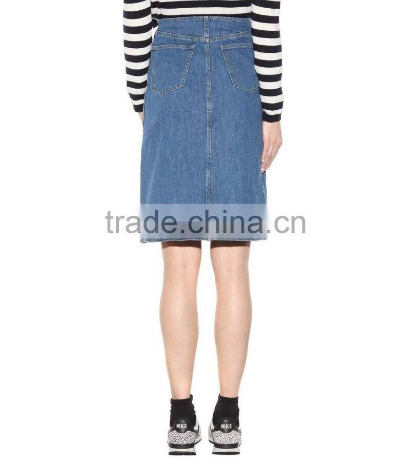 2017 Washed latest model skirt ladies pencil long skirt for sale