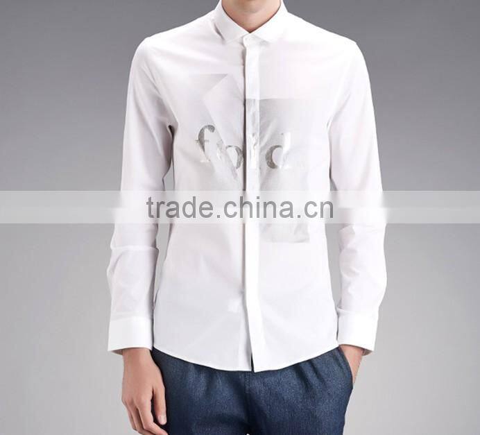 Pure cotton thin section summer leisure business cultivate one's morality shirt