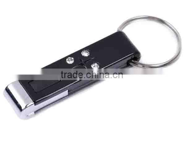 Steel Crystal Static keychain