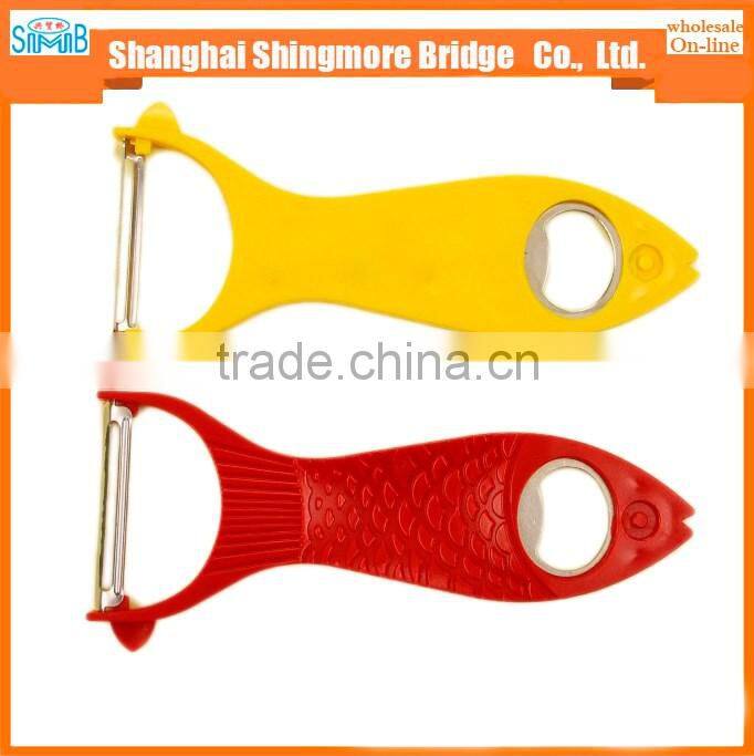 alibaba china hot sales stainless steel fruit peeler and bottle opener in low price