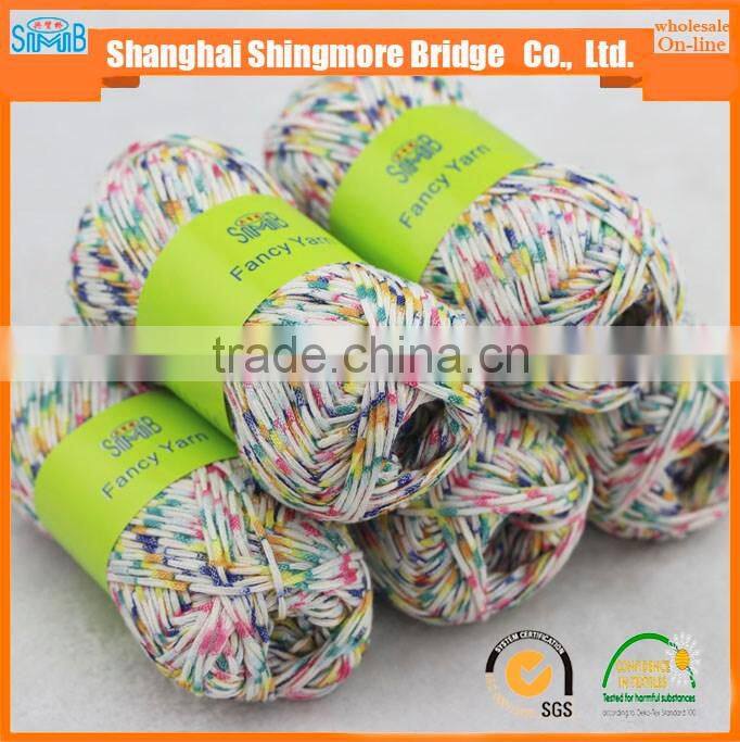 China knitting yarn factory hot wholesale eco-friendly quality soft ribbon yarn for hand knitting