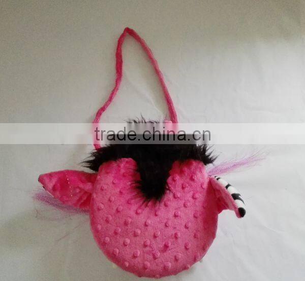 New design fancy animal shaped plush coin purse frame for kids