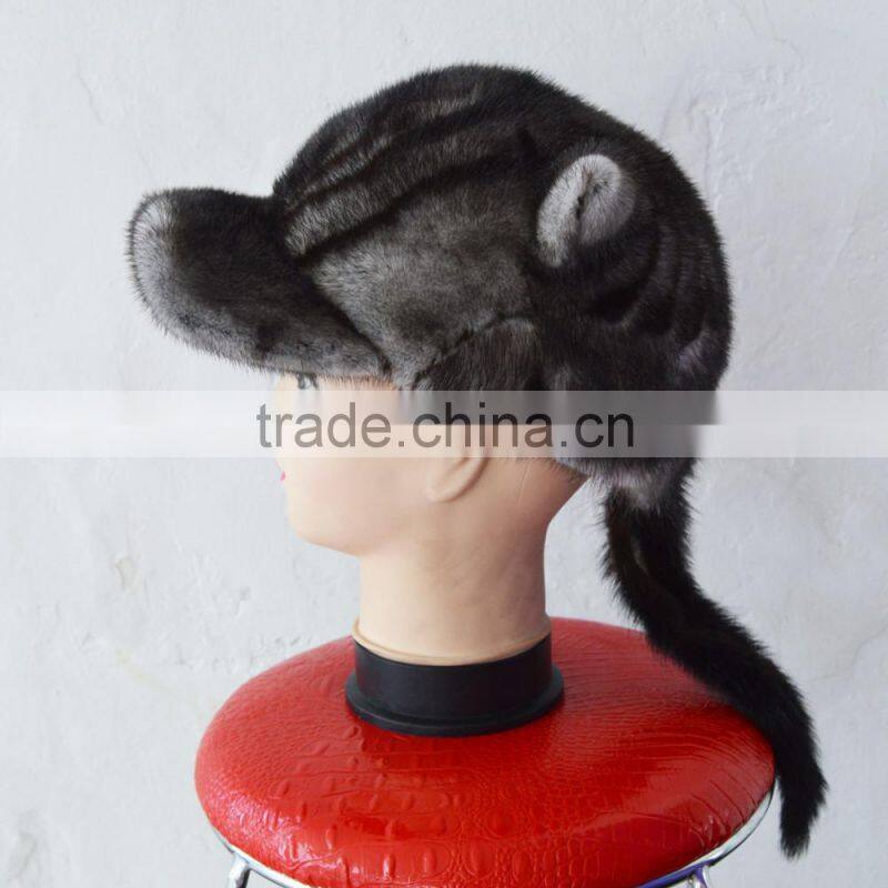 SJ930-01 World Wide Popular Winter Woman Cap Tiger Pattern Hats