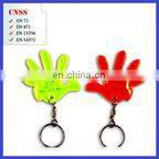 customized logo Reflective key chain with PVC