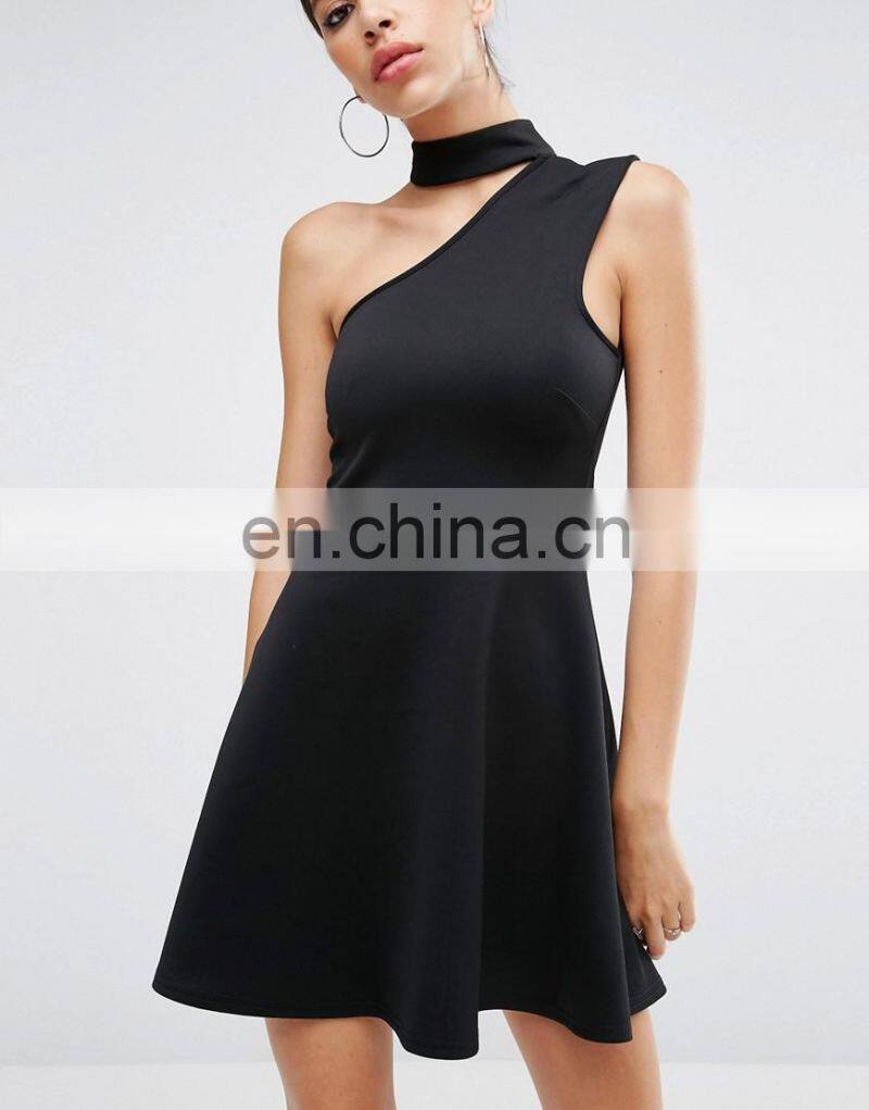 2017 bodycon one shoulder dress high fashion design
