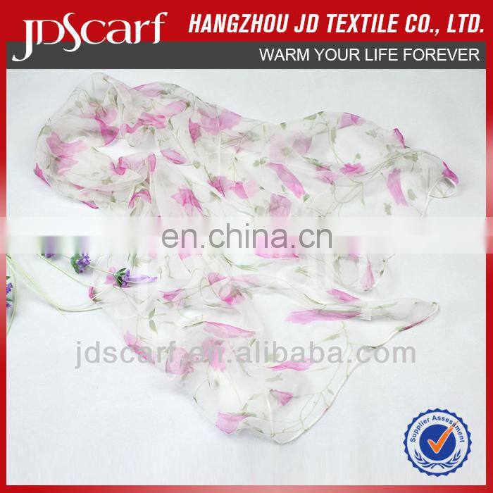 silk chiffon scarf JDS-045# excellent scarves super thin 100% silk chiffon scarf