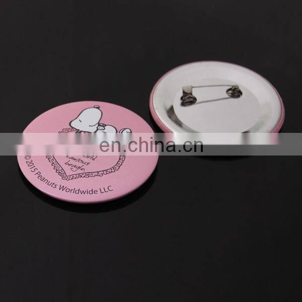 Stylish plastic tin badge