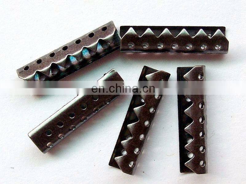 Brass shoelace U shape aglet metal tip for shoelace