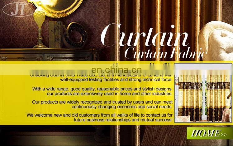printed blackout curtain fabric of luxury curtain fabric