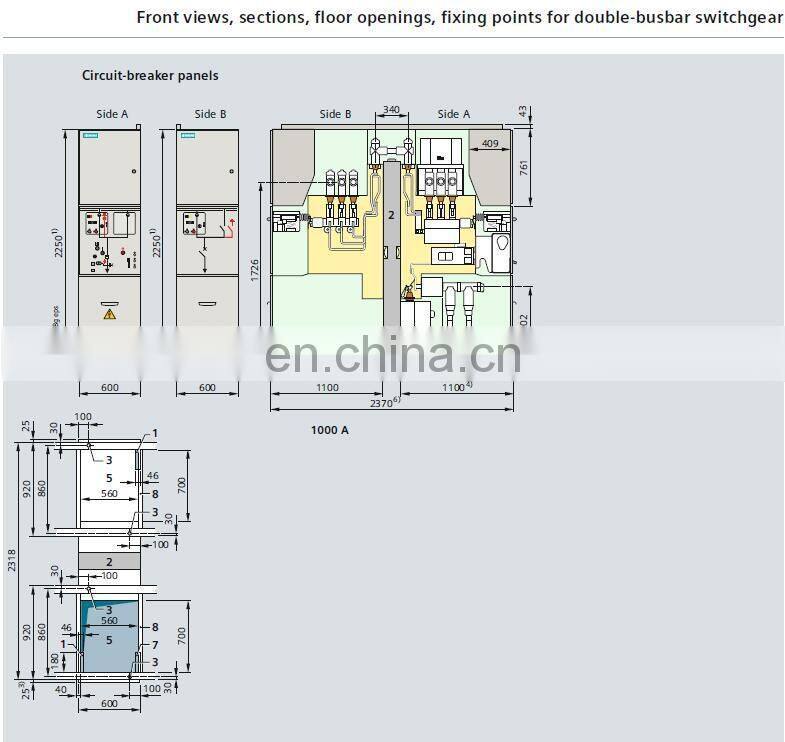 SIEMENS NXPLUS 24KV SIEMENS Gas Insulated Switchgear SIEMENS GIS