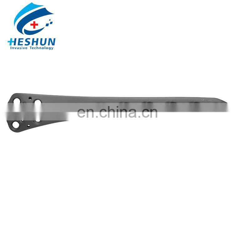Surgical implant femoral distal combination hole locking plate