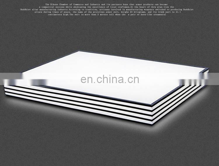 Black and white striped square ceiling lamp acrylic living room lamp