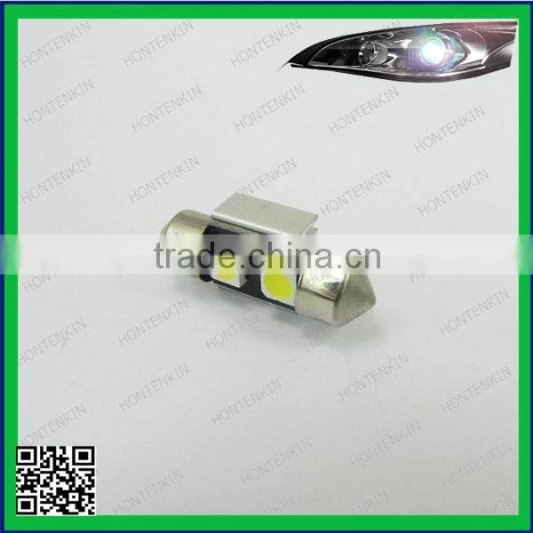 White C5W 5050 31MM 2SMD cob LED Festoon Dome Reading Lights bulb