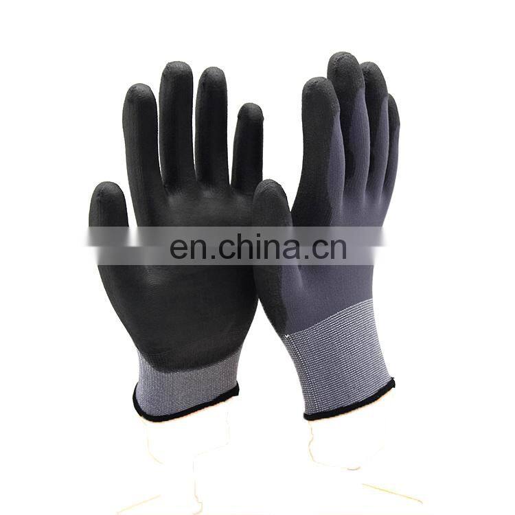 HY 15 Gauge Customized Assembly Nitrile Gloves Nitrile NBR Work Gloves for Hand Protection