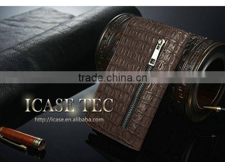 2015 New Crocodile For Samsung Galaxy S6 Case, Flip Case for samsung S6 9200 Leather Case, Most popular cell phone case