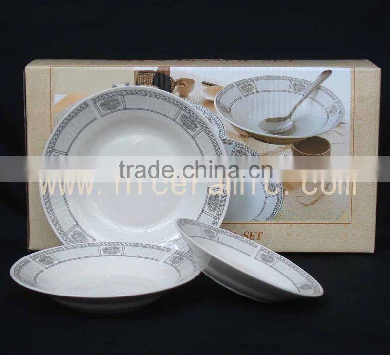 hand made ceramic dinner set,oriental dinner set,enamel dinner set