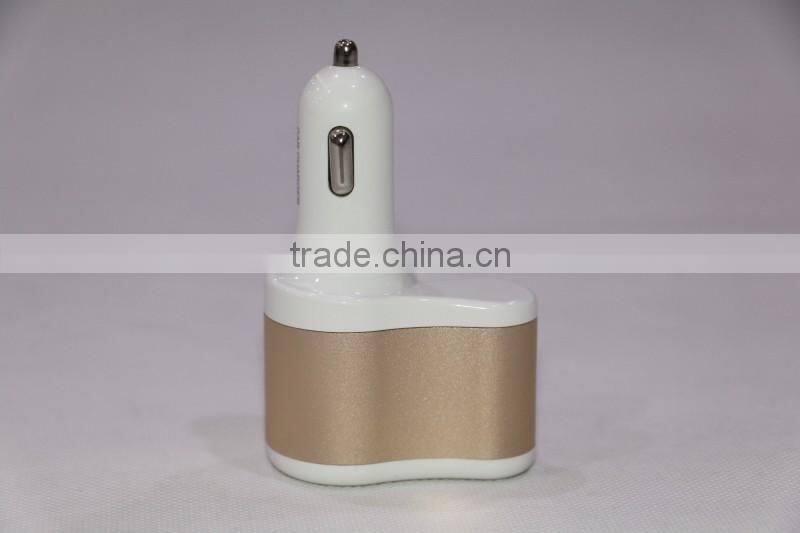 Multi car adapter new design 12V car cigar lighter adapter with two USB output with english retail box