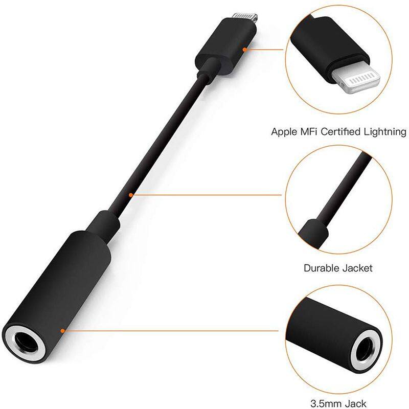 3.5Mm Aux Cable Audio Headphone Jack Adapter For Iphone 7