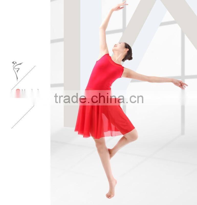 Dance Wear Wholesale Beijing Lyrical Performance Costumes Dress Sleeveless Sexy Ballet Stage Dress