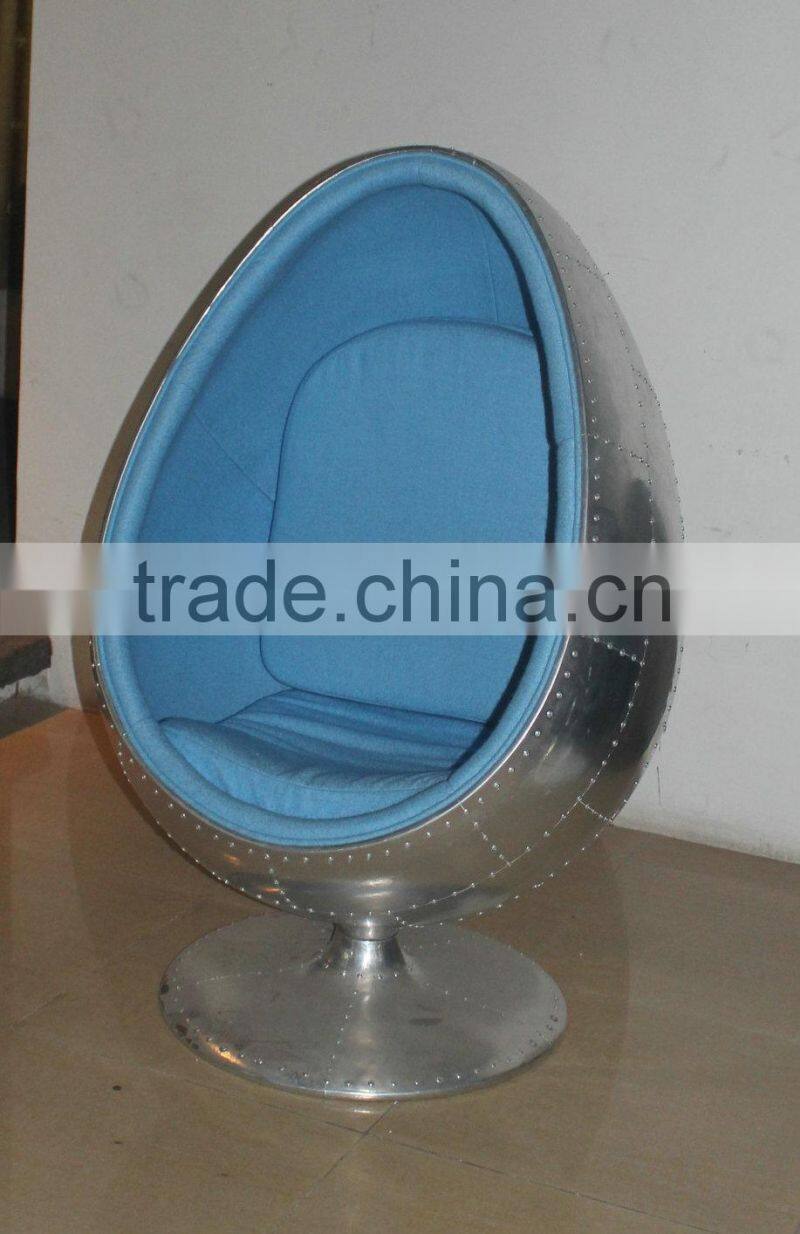 replica FRP material fabric cushioin relaxing Oval Eye Ball Chair space chair bubble chair designed by Eero Aarnio