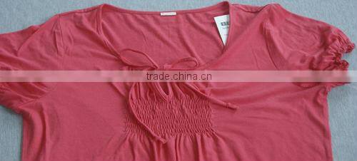 Women's viscose t-shirt/viscose polyester cotton t-shirts/t-shirt viscose cotton