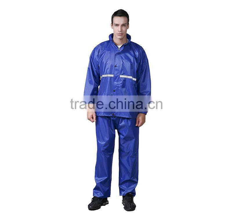 YANLI 100%waterproof, cheap pvc raincoat and pant for adult