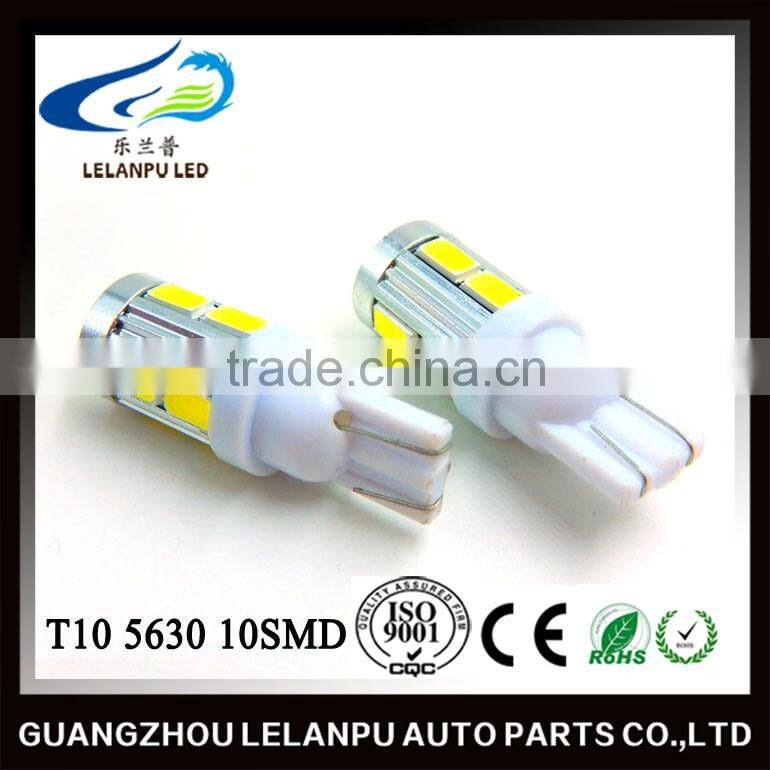 New Product High Quality Auto Bulb T10 5630 10SMD Super Bright Car LED Lighting
