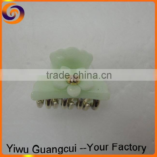 High quality acrylic hair claw with flower charm