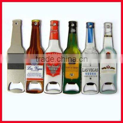 fashion engrave MIAMI souvenir bottle opener with epoxy America flag