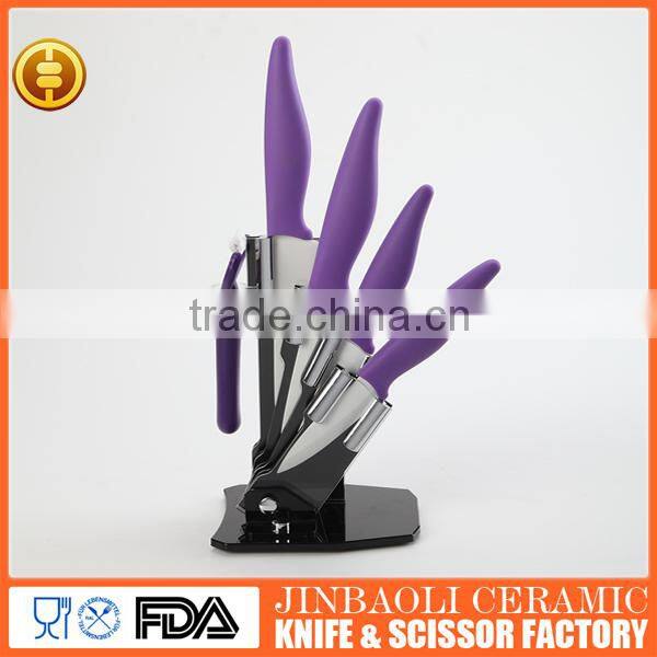 beautiful zirconium oxide non-stick knife set