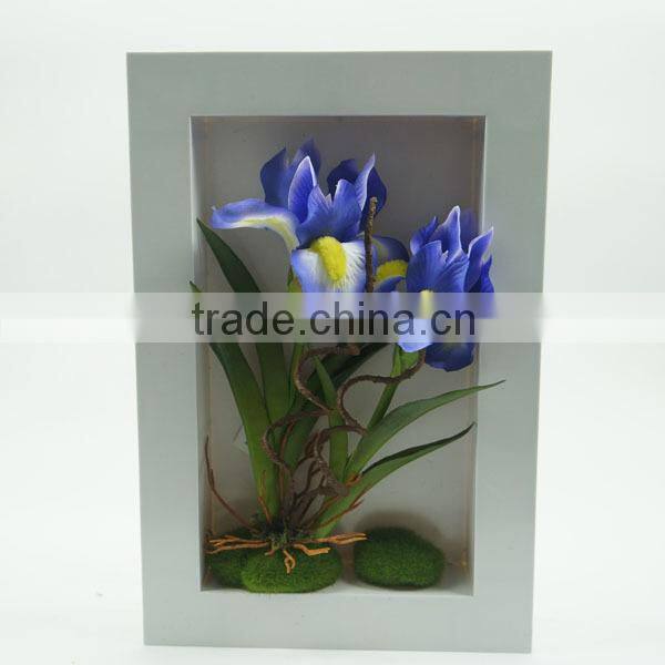 Indoor decoration artificial flower frame for wall decoration with wholesale price