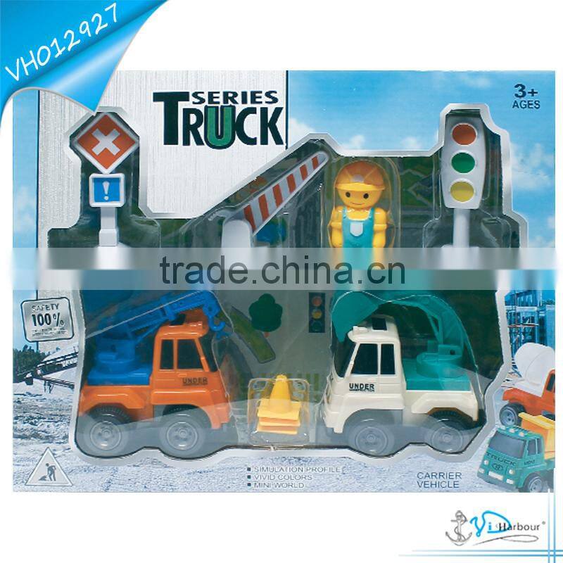 Friction Concrete Mixer Truck Toy Set