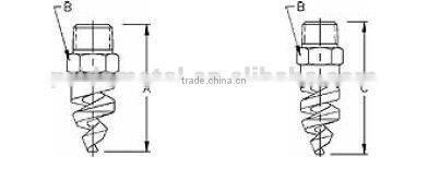 Spiral hollow tapered nozzle