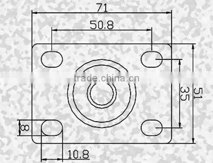 2 inch brake furniture caster