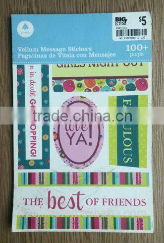 customized paper Sticker Book/ Fashion sticker book