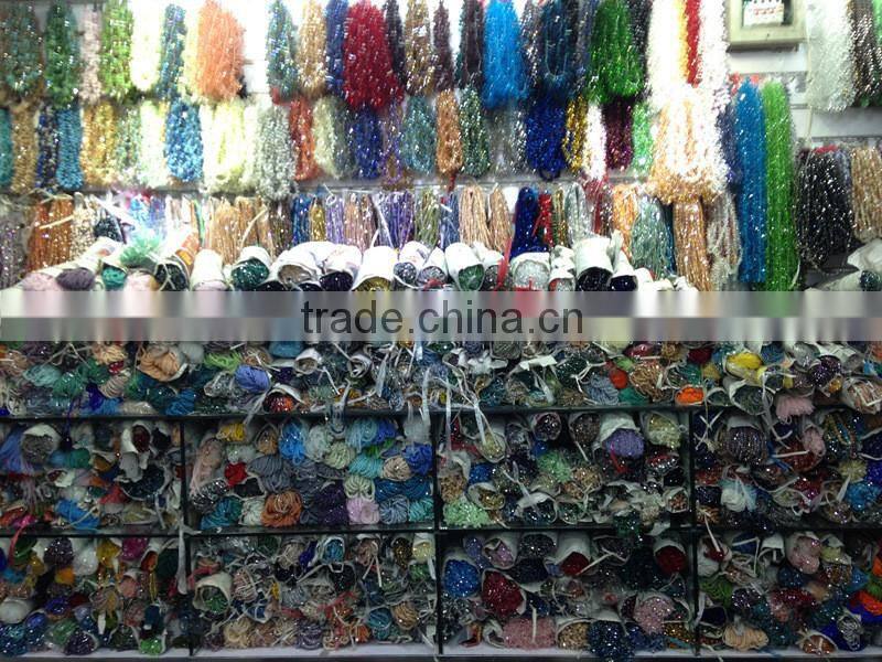 Solid Blue 2mm to 12mm AAA Quality Wholesales Price Loose Jade Crystal Facted Roundelles Glass Beads for Jewelry Cheapest