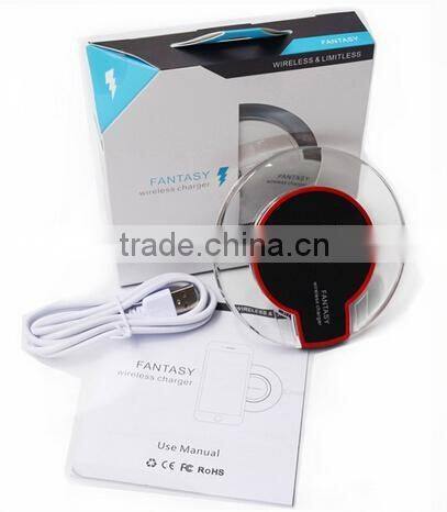 2016 New Product Qi Wireless Charger wireless charging pad for Samsung Galaxy S6 / S6 Edge