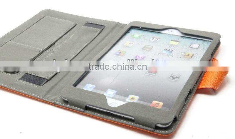 2013 Factory Hot Selling High Quality Leather Case For iPad Mini