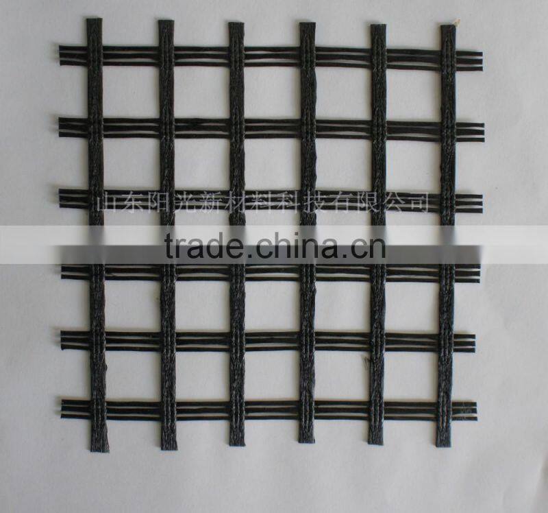 Fiberglass geogrid with CE,ISO9001 Certification and pass SGS,TRI Test