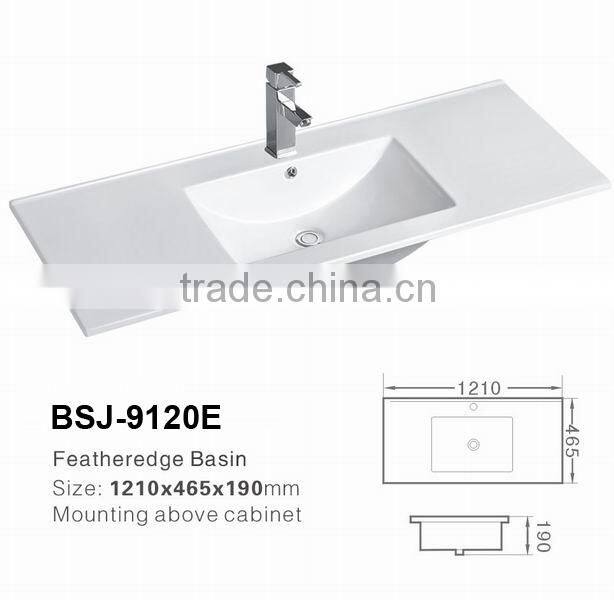 Modern design thin edge cabinet basin/counter top sink/bathroom vanity basin (BSJ-9120E)