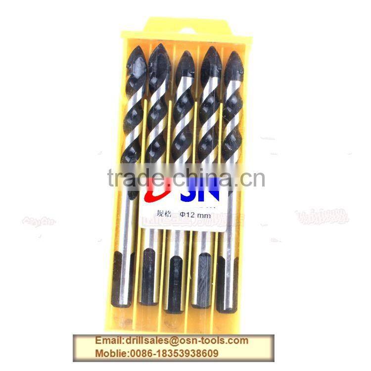 Tungsten carbide Easy and quick chip removal glass drill bit