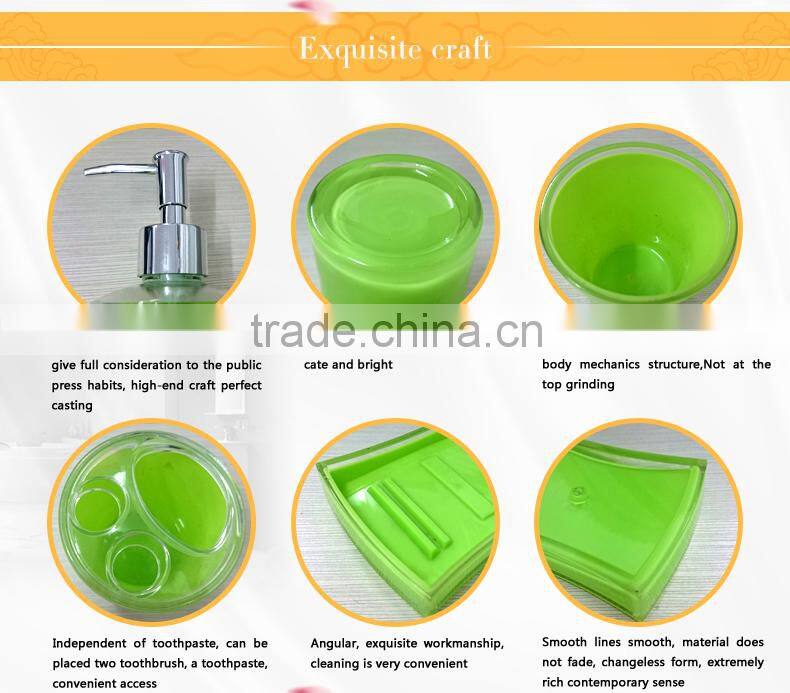 4pcs plastic bathroom sets in competitive price and high quality
