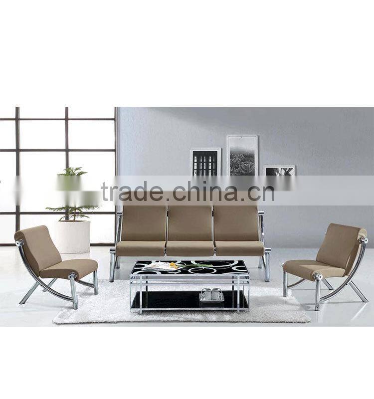 Hot sale! 3-seater cold roll stainless steel hospital waiting chair
