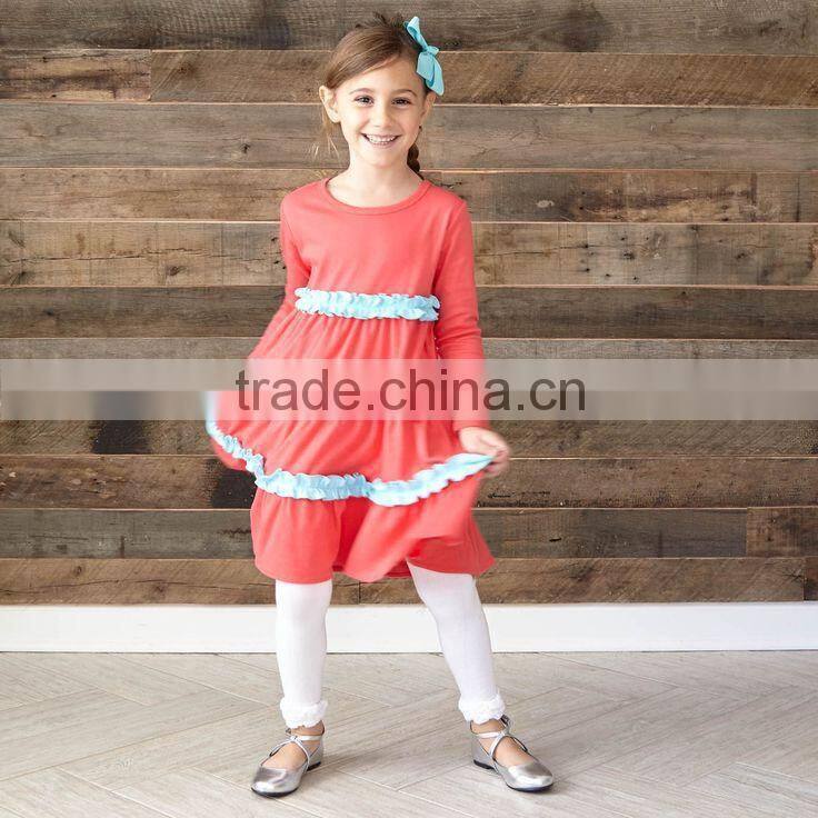 Cotton stripes Hot Sale Kids Shirts Lovely girls T shirts vertical stripes long sleeves t shirt kids