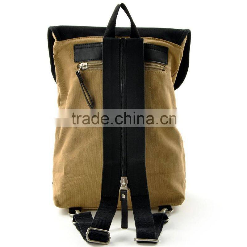 Factory OEM canvas travel sport shoulder bag with ladle cover