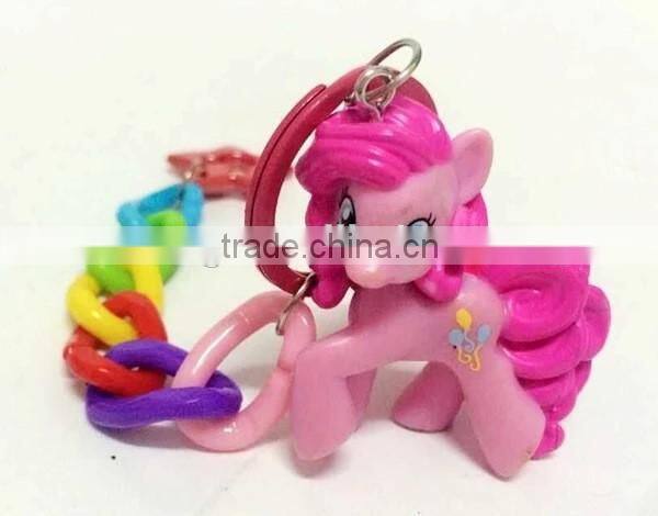 Lovely My Little Pony Action Figures Colorful Dash Pony Kids Toys Doll Set 12pcs key chain