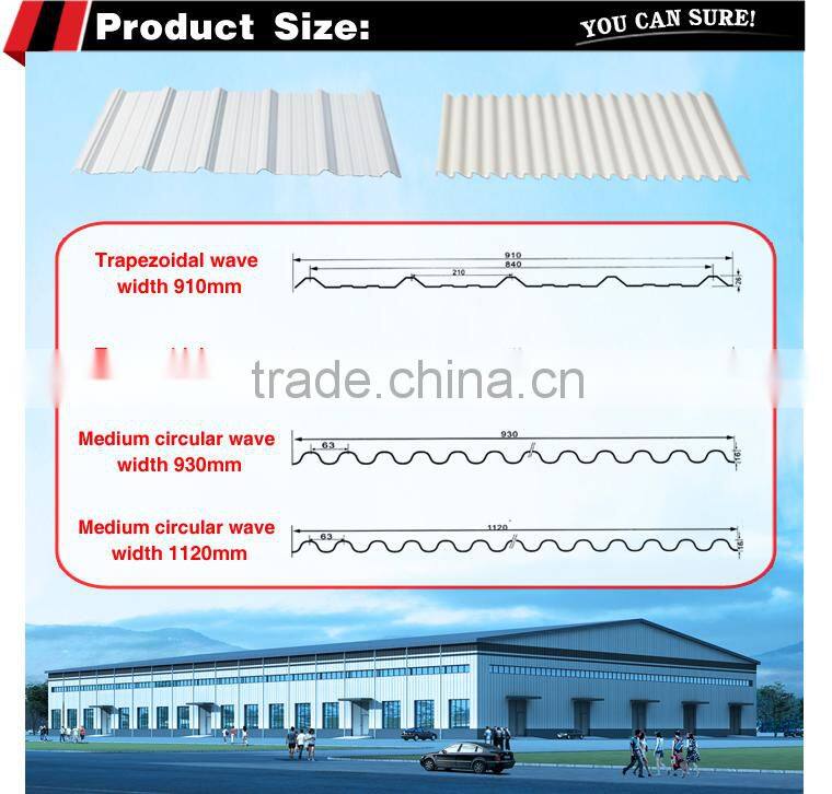 Organic solvent factory fiber roofing sheets