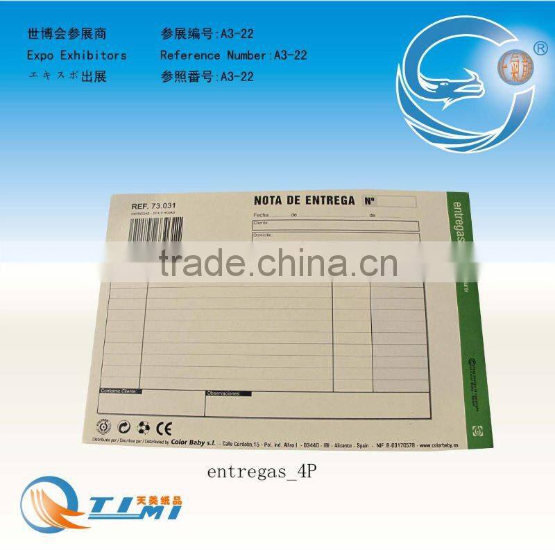 entregas,cash receipt book,restaurant small docket book,docket book,phone message book